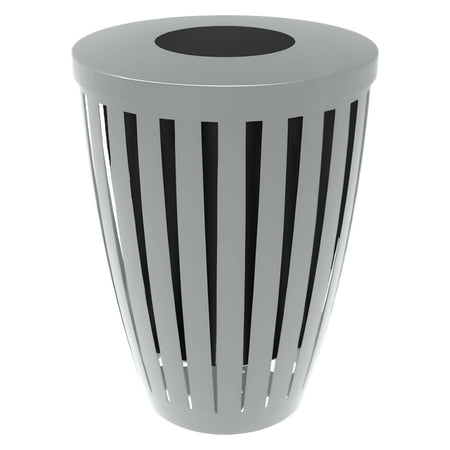 Downtown Tapered Trash Receptacles - Crowd Control Warehouse