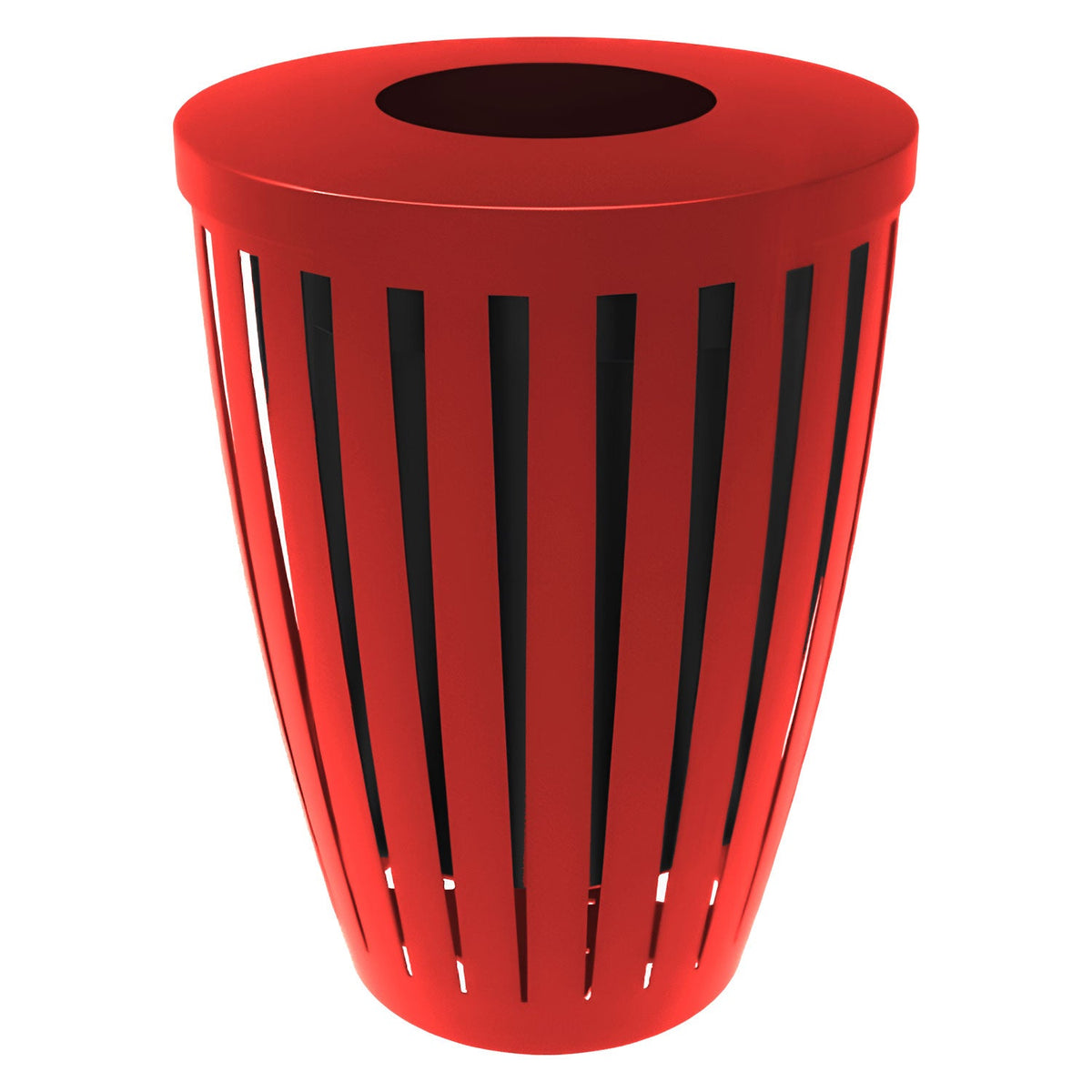 Downtown Tapered Trash Receptacles - Crowd Control Warehouse