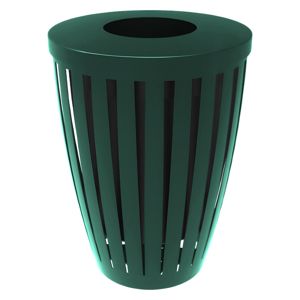 Downtown Tapered Trash Receptacles - Crowd Control Warehouse