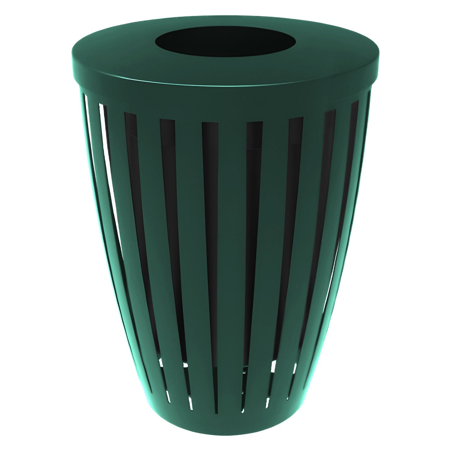 Downtown Tapered Trash Receptacles - Crowd Control Warehouse