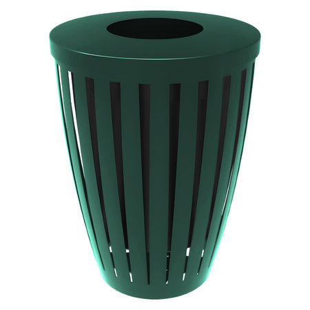Downtown Tapered Trash Receptacles - Crowd Control Warehouse