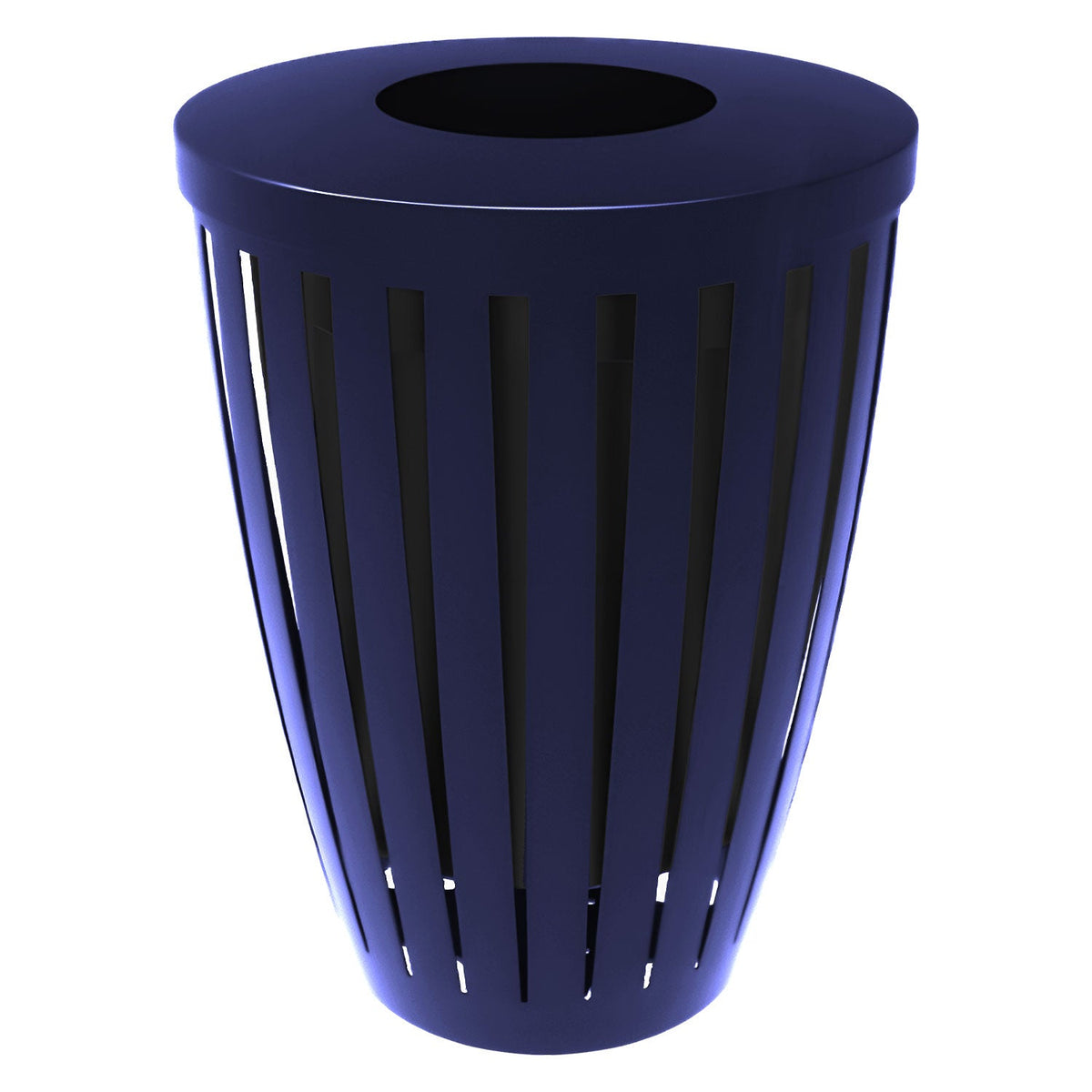 Downtown Tapered Trash Receptacles - Crowd Control Warehouse