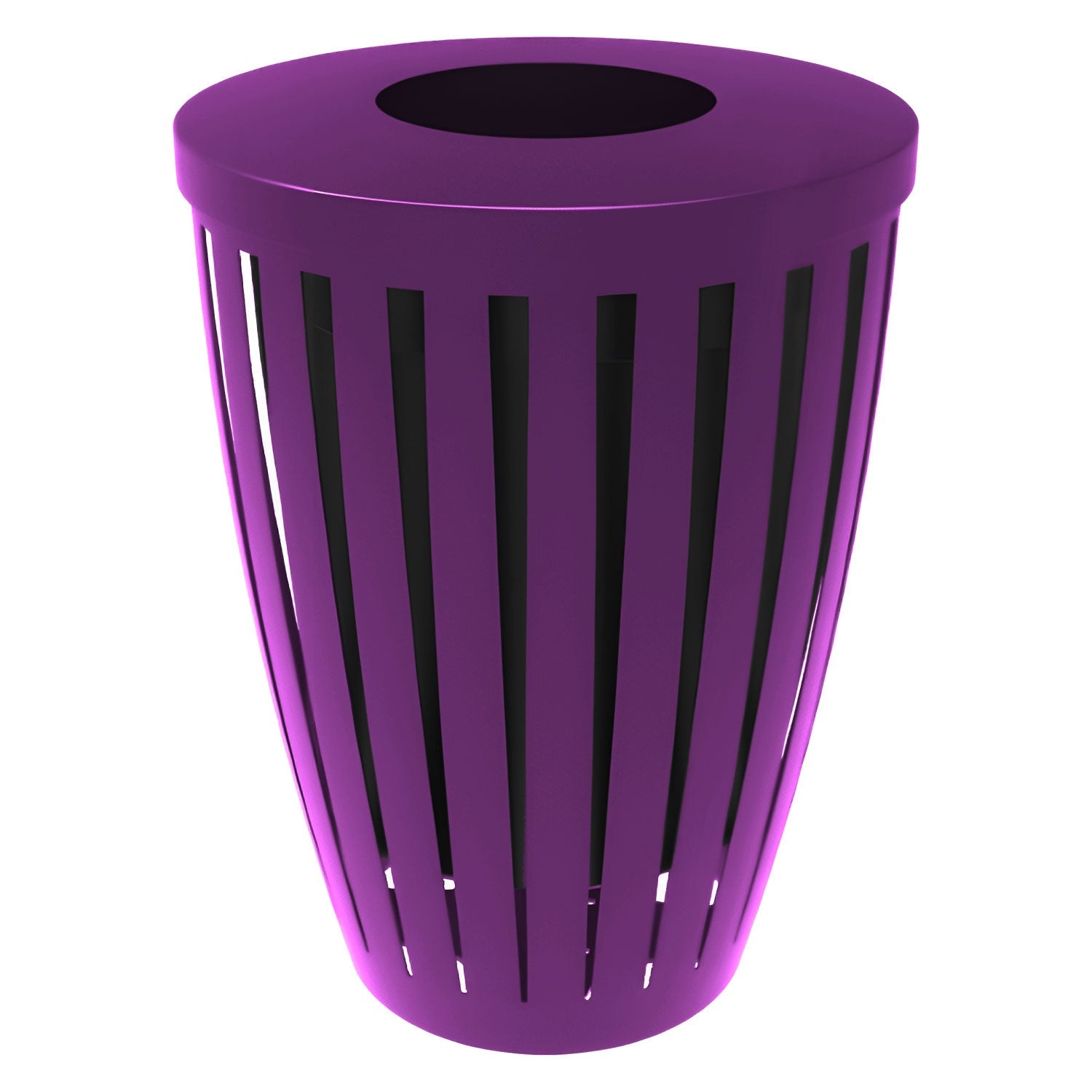 Downtown Tapered Trash Receptacles - Crowd Control Warehouse