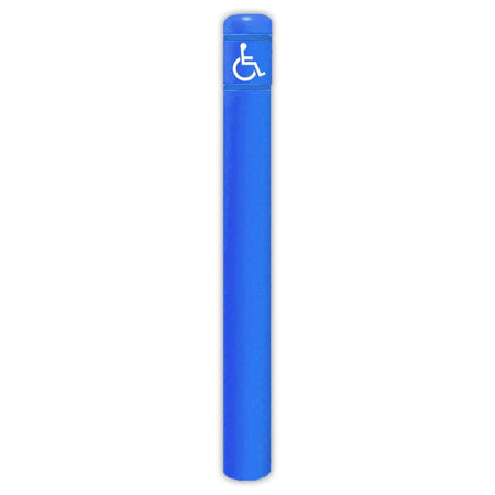 FlexBollard - 7" x 72" with Handicap Logo - Crowd Control Warehouse