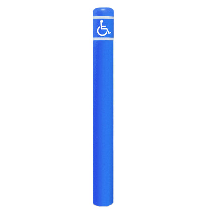 FlexBollard - 7" x 72" with Handicap Logo - Crowd Control Warehouse