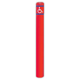 FlexBollard - 7" x 72" with Handicap Logo - Crowd Control Warehouse