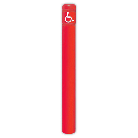 FlexBollard - 7" x 72" with Handicap Logo - Crowd Control Warehouse