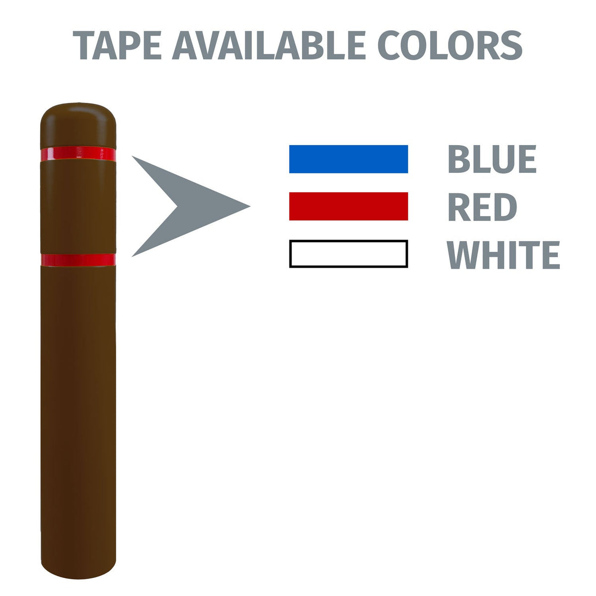 FlexBollard - 7" x 72" with Handicap Logo - Crowd Control Warehouse