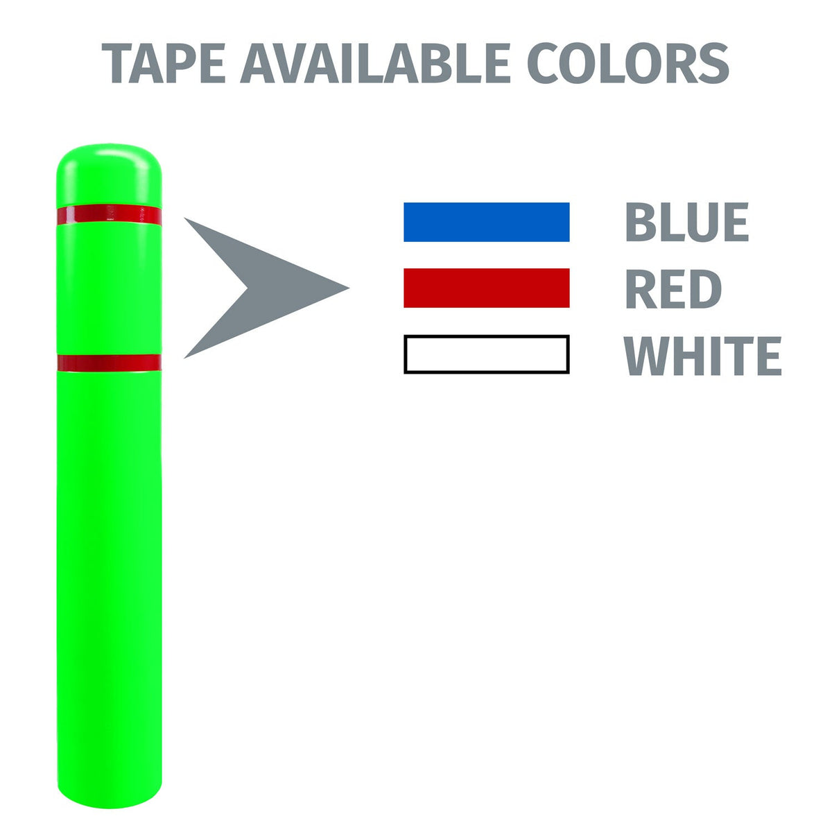 FlexBollard - 7" x 72" with Handicap Logo - Crowd Control Warehouse