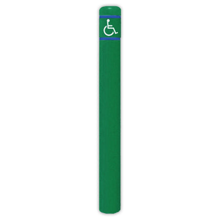 FlexBollard - 7" x 72" with Handicap Logo - Crowd Control Warehouse