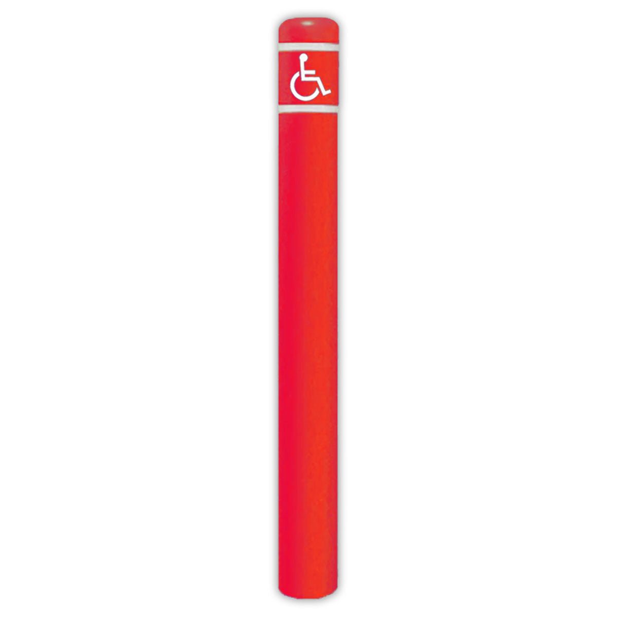 FlexBollard - 7" x 72" with Handicap Logo - Crowd Control Warehouse