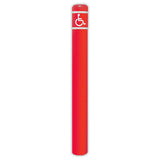 FlexBollard - 7" x 72" with Handicap Logo - Crowd Control Warehouse