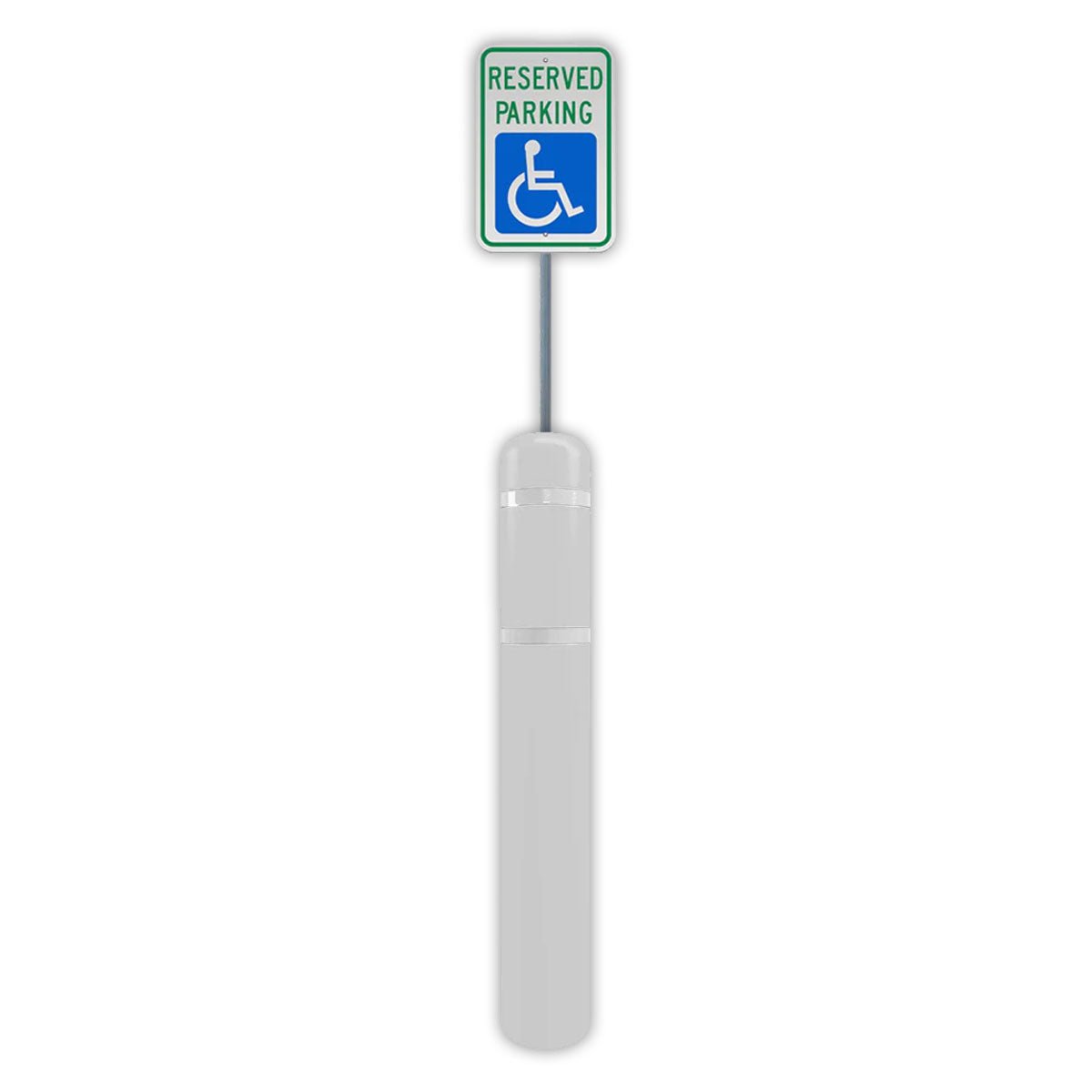 FlexBollard XL - 7" x 52" with 99" Signpost - Crowd Control Warehouse