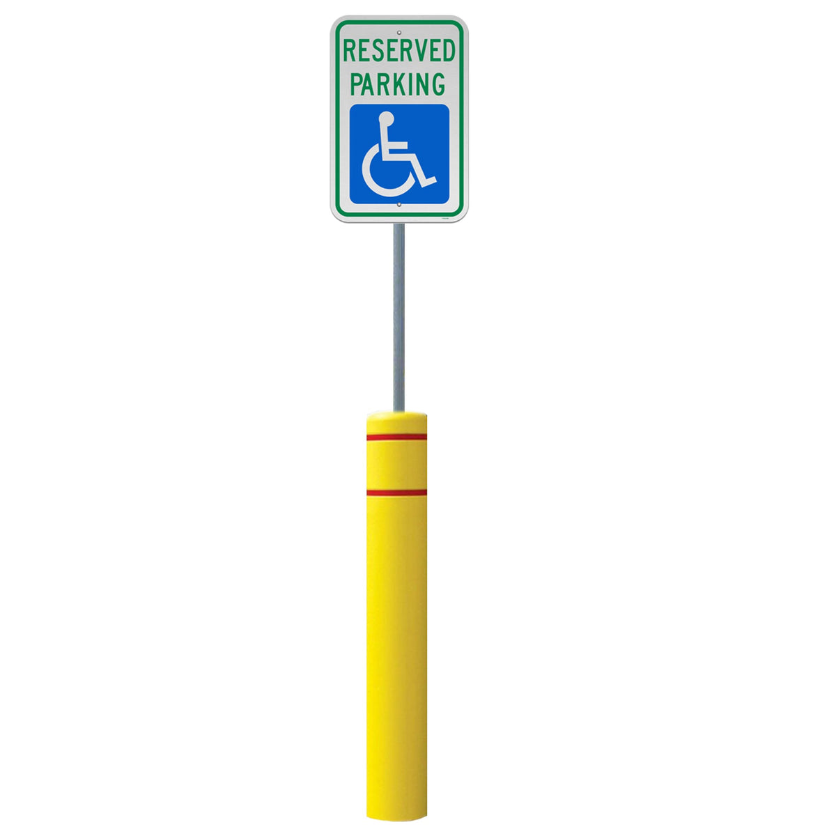 FlexBollard XL - 7" x 52" with 99" Signpost - Crowd Control Warehouse