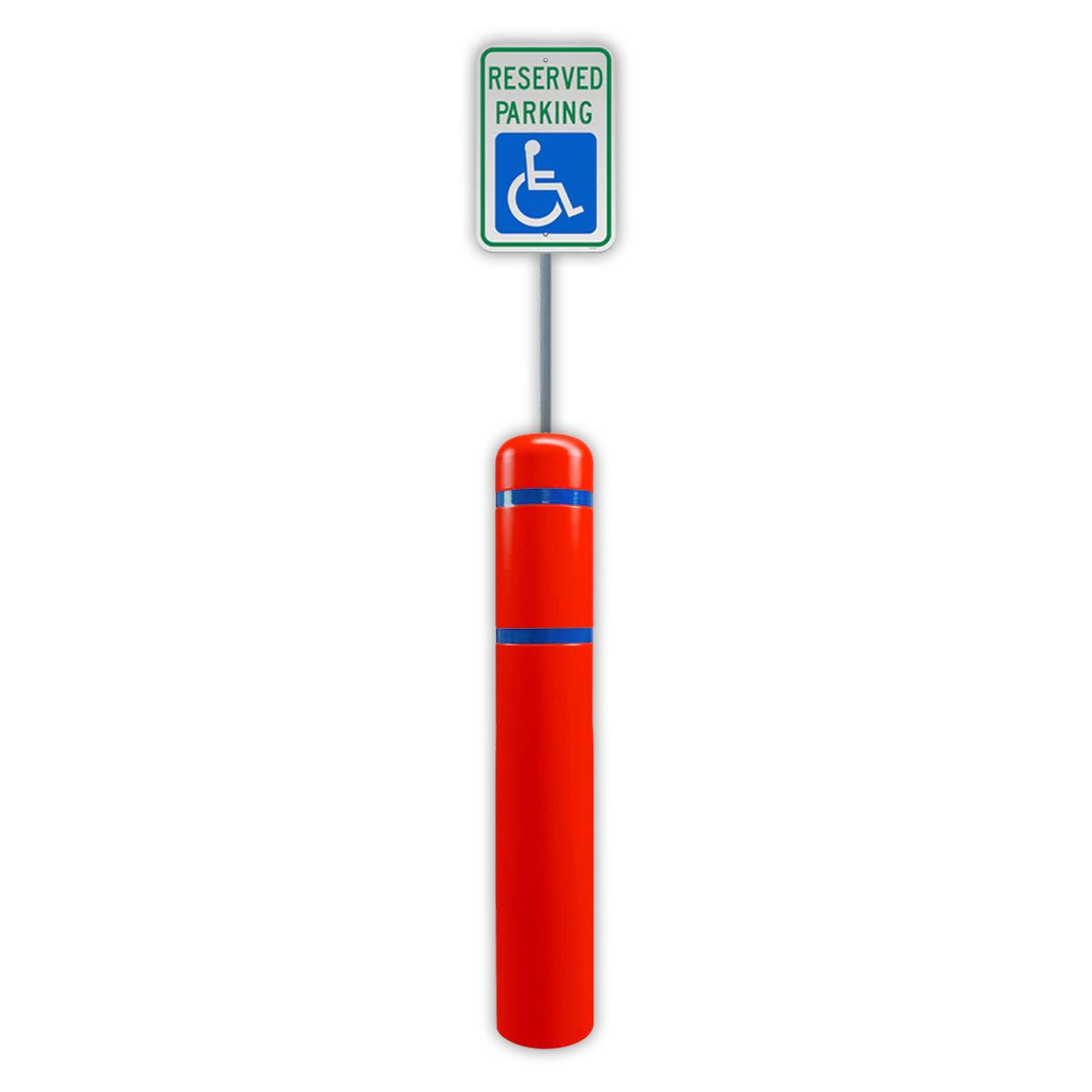 FlexBollard XL - 7" x 52" with 99" Signpost - Crowd Control Warehouse