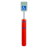 FlexBollard XL - 7" x 52" with 99" Signpost - Crowd Control Warehouse