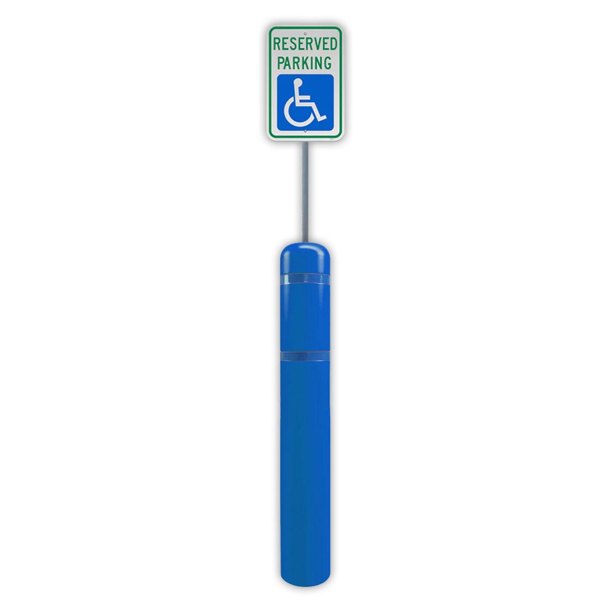 FlexBollard XL - 7" x 52" with 99" Signpost - Crowd Control Warehouse