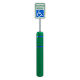 FlexBollard XL - 7" x 52" with 99" Signpost - Crowd Control Warehouse