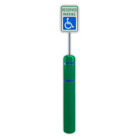 FlexBollard XL - 7" x 52" with 99" Signpost - Crowd Control Warehouse