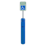 FlexBollard XL - 7" x 52" with 99" Signpost - Crowd Control Warehouse