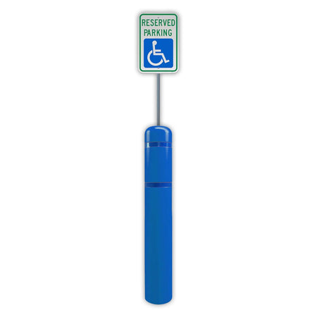 FlexBollard XL - 7" x 52" with 99" Signpost - Crowd Control Warehouse