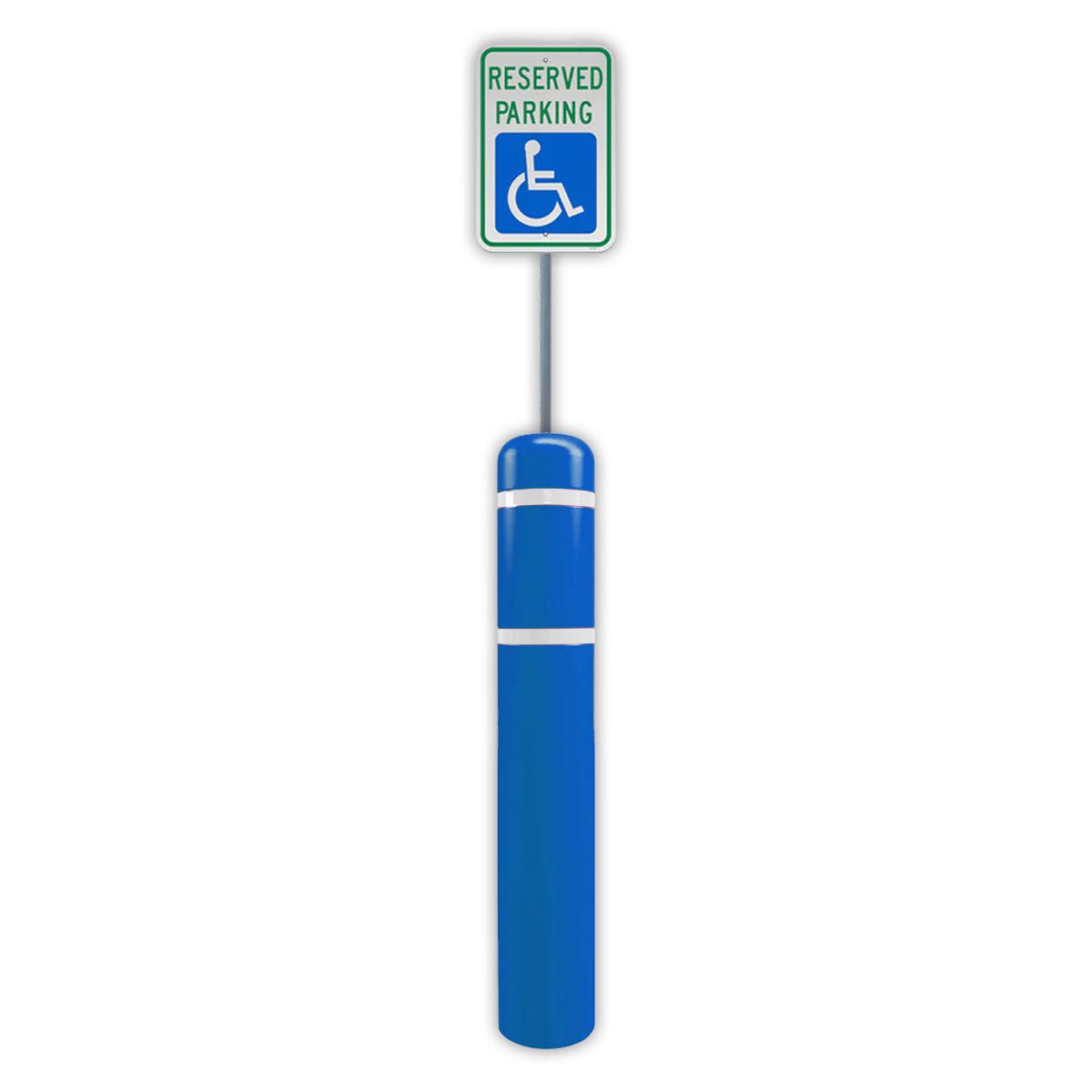 FlexBollard XL - 7" x 52" with 99" Signpost - Crowd Control Warehouse