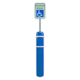 FlexBollard XL - 7" x 52" with 99" Signpost - Crowd Control Warehouse