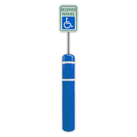 FlexBollard XL - 7" x 52" with 99" Signpost - Crowd Control Warehouse