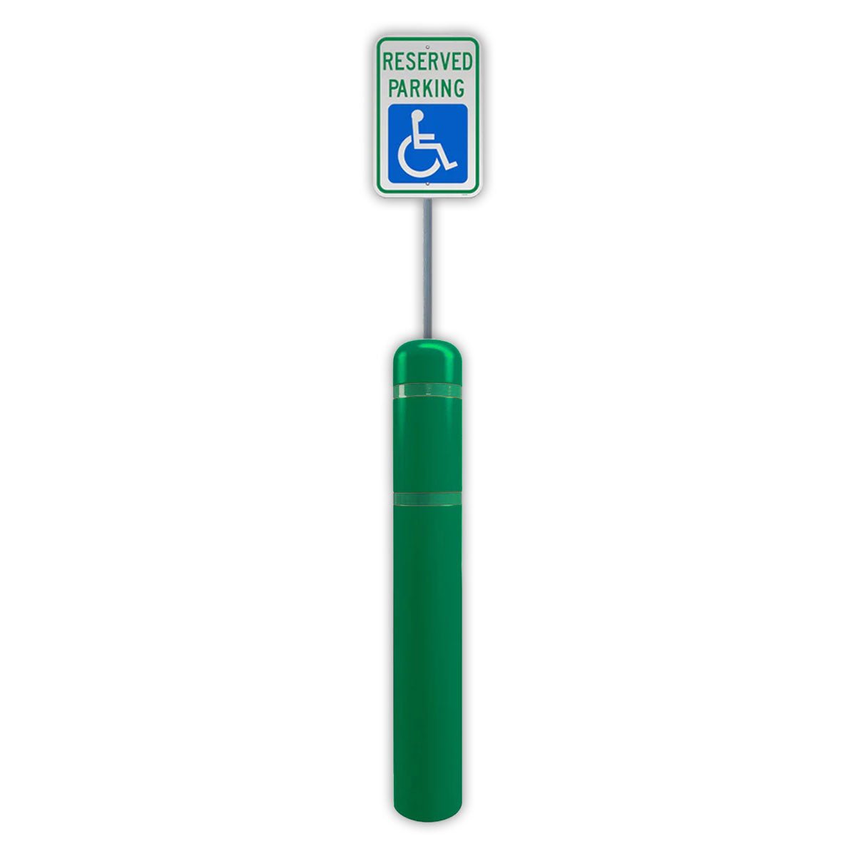 FlexBollard XL - 7" x 52" with 99" Signpost - Crowd Control Warehouse
