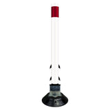 FlexStake 750 Series Surface Mount Traffic Delineator - White Tubular Post with Reflective Sheeting Options - Crowd Control Warehouse