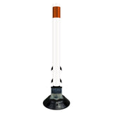 FlexStake 750 Series Surface Mount Traffic Delineator - White Tubular Post with Reflective Sheeting Options - Crowd Control Warehouse