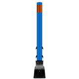 FlexStake Center Line Surface Mount Base Traffic Delineator - Blue Tubular Post with Reflective Options - Crowd Control Warehouse