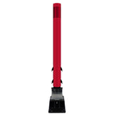 FlexStake Center Line Surface Mount Base Traffic Delineator - Red Tubular Post with Reflective Options - Crowd Control Warehouse