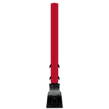 FlexStake Center Line Surface Mount Base Traffic Delineator - Red Tubular Post with Reflective Options - Crowd Control Warehouse