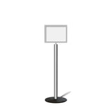 FSX200 Floor Standing Sign Frame, Low profile Base, 11 inches by 14 inches Sign Frame - Montour Line FSLine - Crowd Control Warehouse