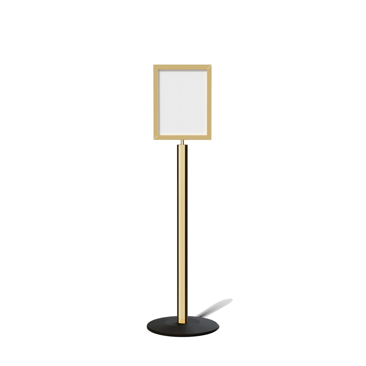 FSX200 Floor Standing Sign Frame, Low profile Base, 11 inches by 14 inches Sign Frame - Montour Line FSLine - Crowd Control Warehouse