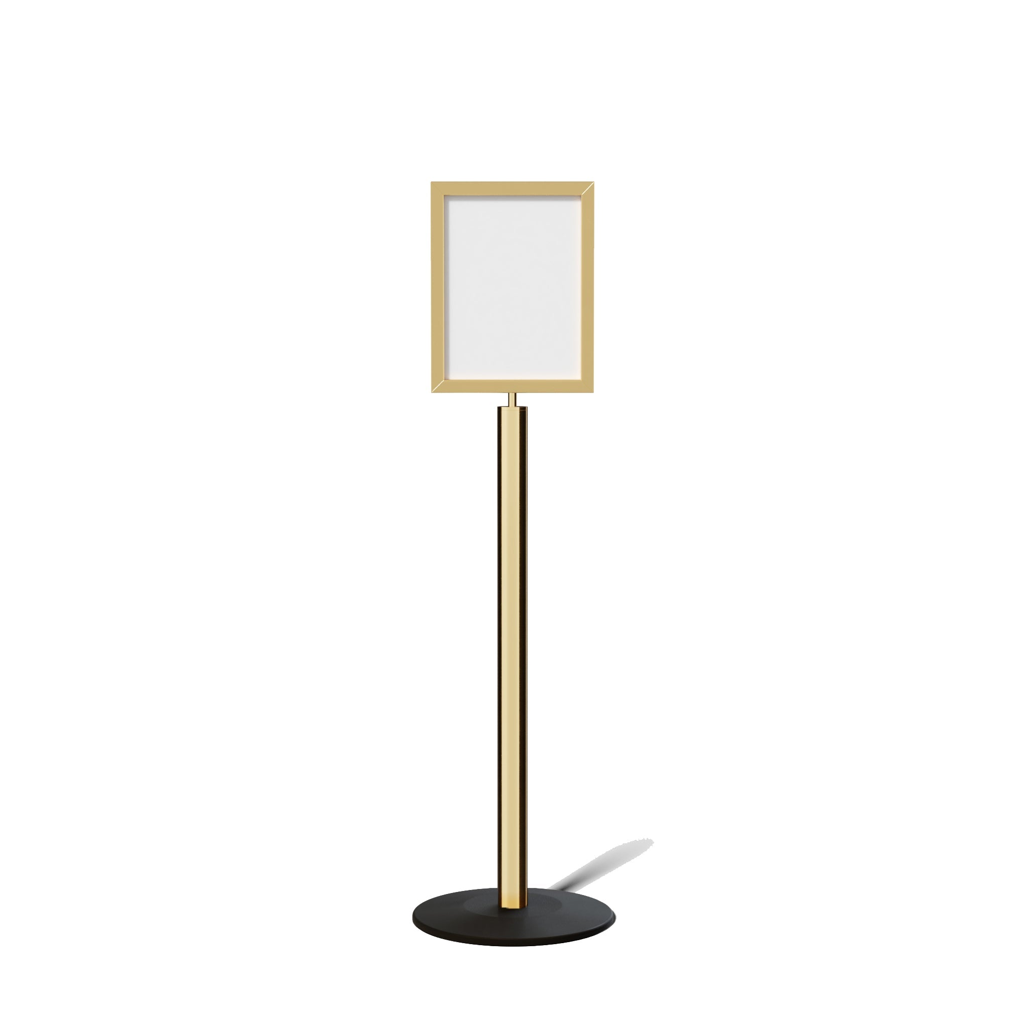 FSX200 Floor Standing Sign Frame, Low profile Base, 11 inches by 14 inches Sign Frame - Montour Line FSLine - Crowd Control Warehouse