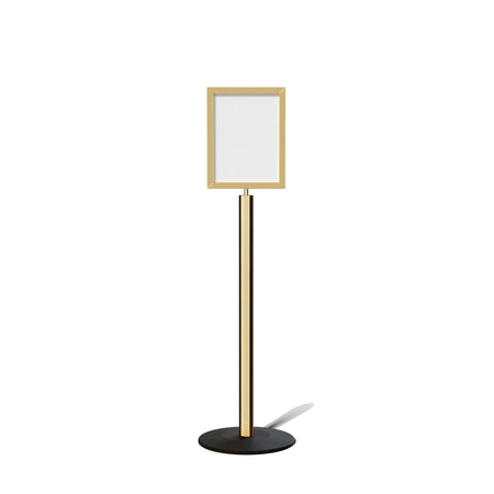 FSX200 Floor Standing Sign Frame, Low profile Base, 11 inches by 14 inches Sign Frame - Montour Line FSLine - Crowd Control Warehouse