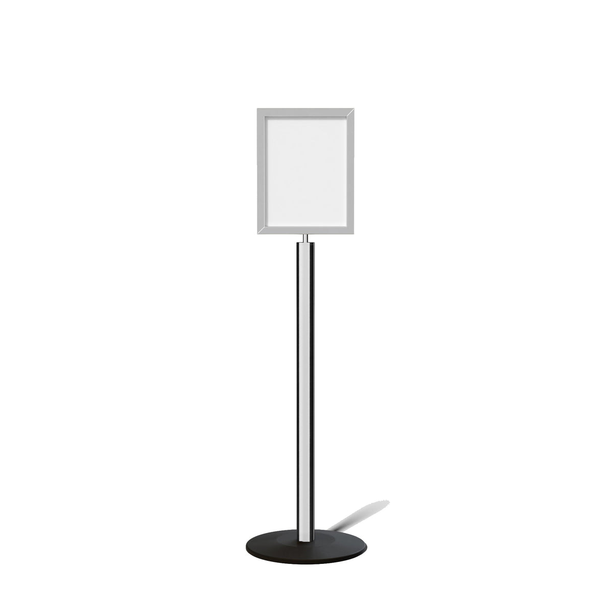 FSX200 Floor Standing Sign Frame, Low profile Base, 11 inches by 14 inches Sign Frame - Montour Line FSLine - Crowd Control Warehouse