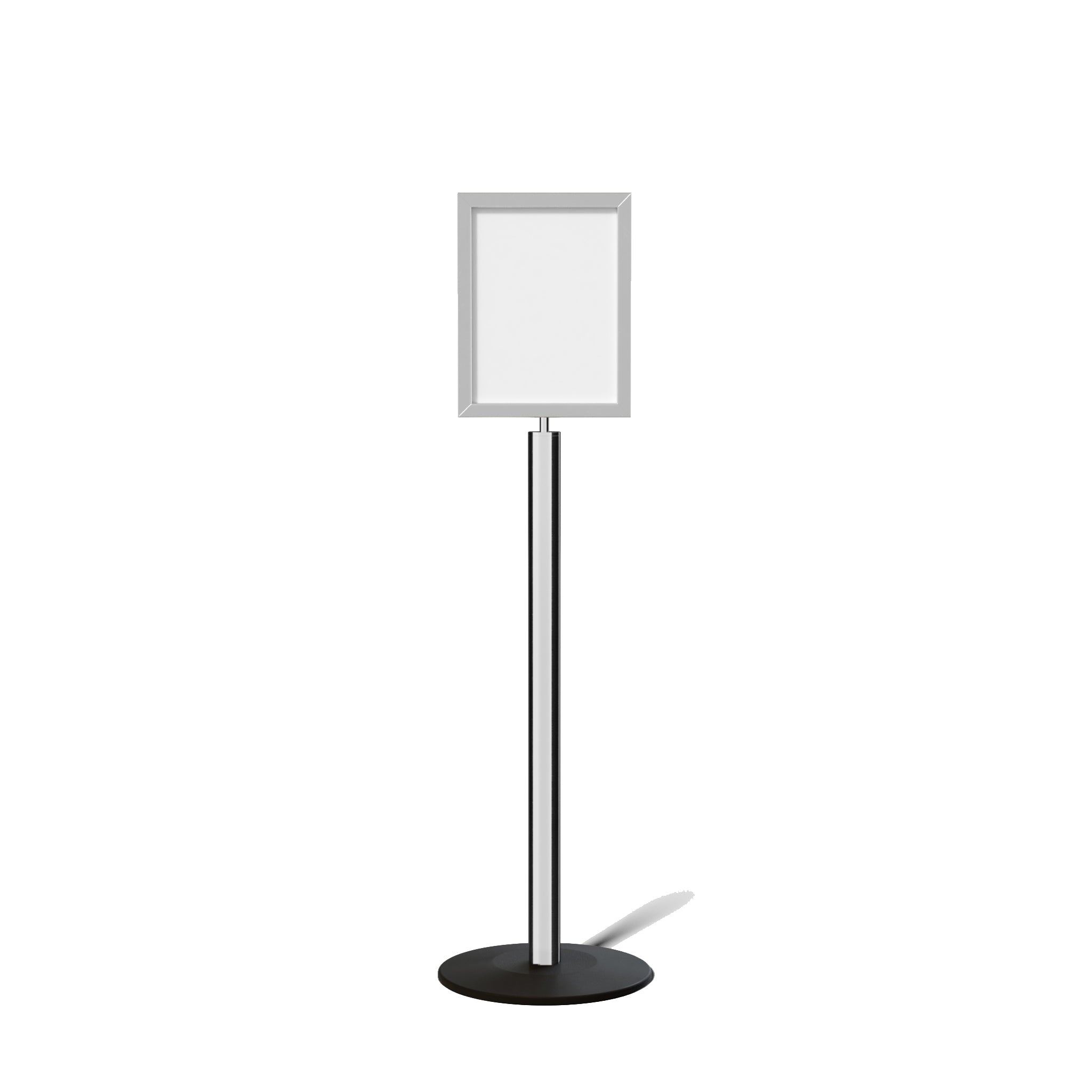 FSX200 Floor Standing Sign Frame, Low profile Base, 11 inches by 14 inches Sign Frame - Montour Line FSLine - Crowd Control Warehouse