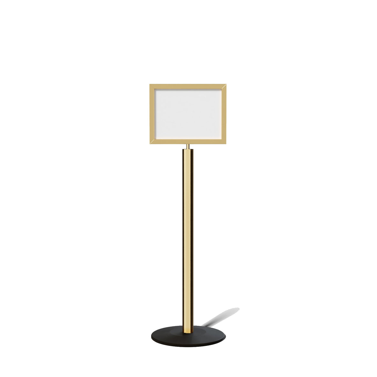 FSX200 Floor Standing Sign Frame, Low profile Base, 11 inches by 14 inches Sign Frame - Montour Line FSLine - Crowd Control Warehouse