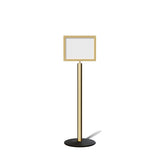 FSX200 Floor Standing Sign Frame, Low profile Base, 11 inches by 14 inches Sign Frame - Montour Line FSLine - Crowd Control Warehouse