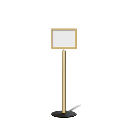 FSX200 Floor Standing Sign Frame, Low profile Base, 11 inches by 14 inches Sign Frame - Montour Line FSLine - Crowd Control Warehouse