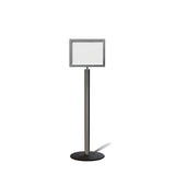 FSX200 Floor Standing Sign Frame, Low profile Base, 11 inches by 14 inches Sign Frame - Montour Line FSLine - Crowd Control Warehouse