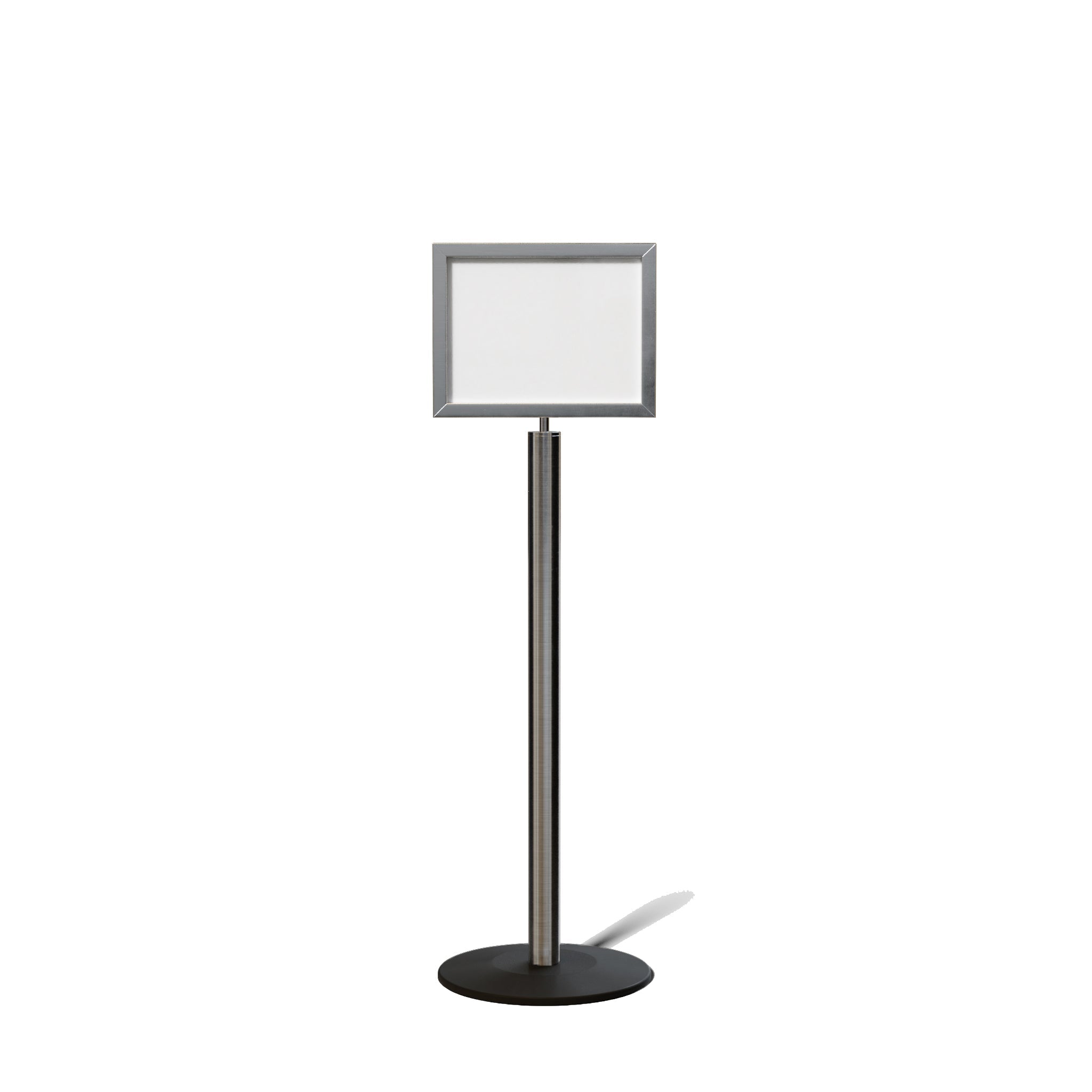 FSX200 Floor Standing Sign Frame, Low profile Base, 11 inches by 14 inches Sign Frame - Montour Line FSLine - Crowd Control Warehouse
