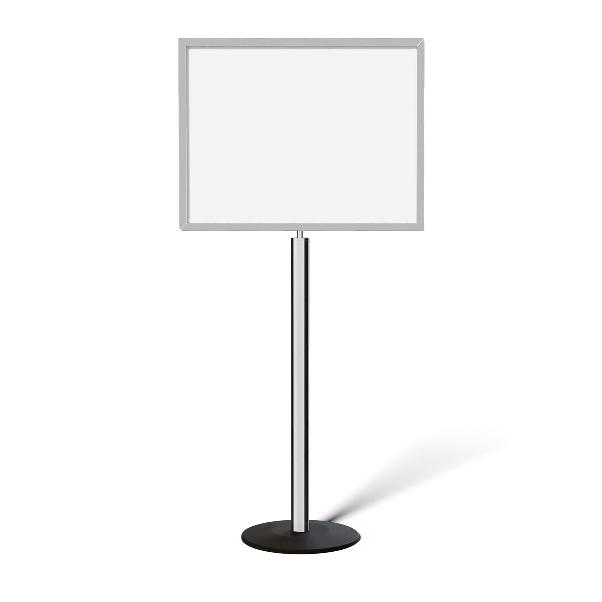 FSX200 Floor Standing Sign Frame, Low profile Base, 22 inches by 28 inches Sign Frame - Montour Line FSLine - Crowd Control Warehouse