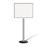 FSX200 Floor Standing Sign Frame, Low profile Base, 22 inches by 28 inches Sign Frame - Montour Line FSLine - Crowd Control Warehouse