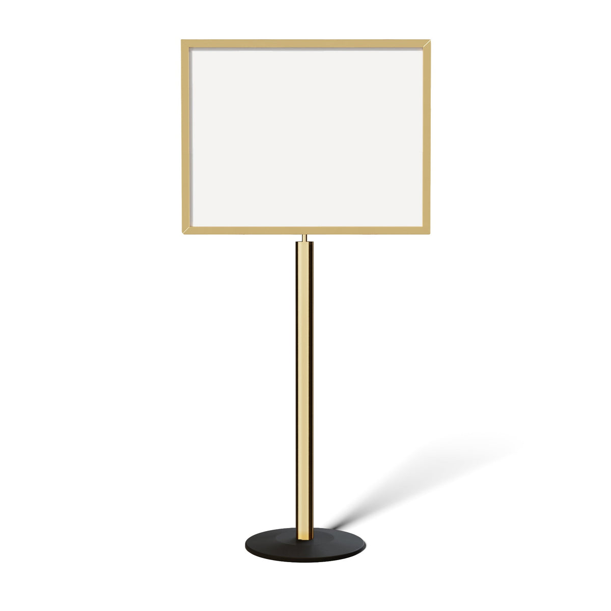 FSX200 Floor Standing Sign Frame, Low profile Base, 22 inches by 28 inches Sign Frame - Montour Line FSLine - Crowd Control Warehouse