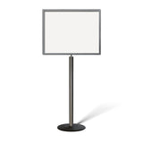 FSX200 Floor Standing Sign Frame, Low profile Base, 22 inches by 28 inches Sign Frame - Montour Line FSLine - Crowd Control Warehouse