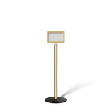 FSX200 Floor Standing Sign Frame, Low profile Base, 7 inches by 11 inches Sign Frame - Montour Line FSLine - Crowd Control Warehouse